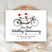 Vélo tandem vintage personnalisé pour mariage et a