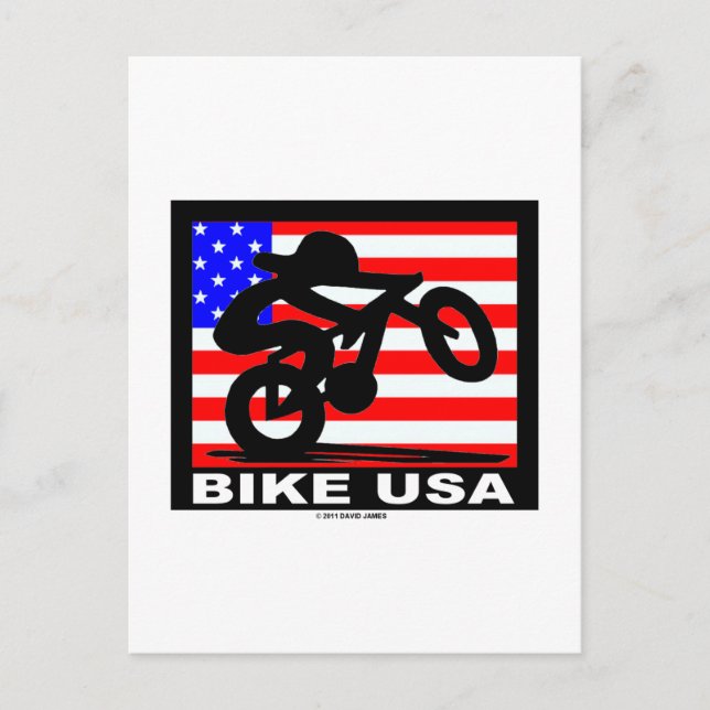 Carte Postale Vélo USA (Devant)