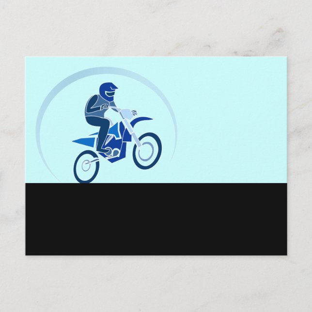 Carte Postale Vélo Vector Biking en tout-terrain (Devant)