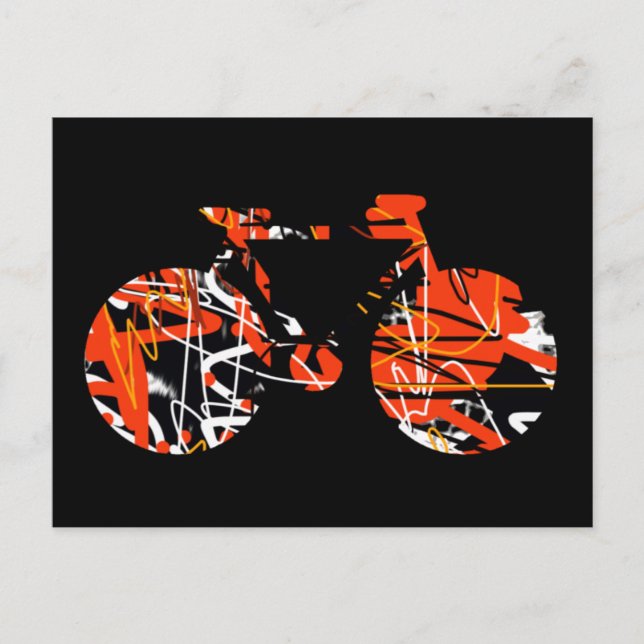 Carte Postale vélo - vélo + vélo (Devant)