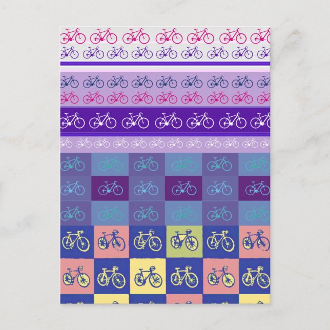 Carte Postale vélo, vélo ; vélo / vélo (Devant)