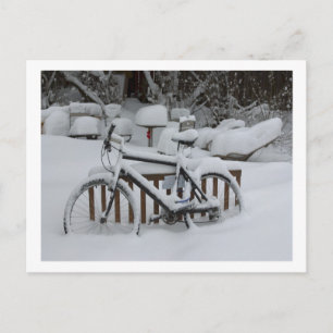 Carte Postale Vélo Vélo Vélo Vélo En Attente Du Printemps