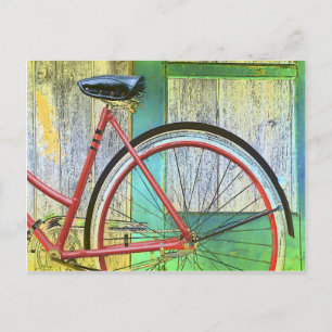 Carte Postale Vélo vélo vélo vélo vieux teint