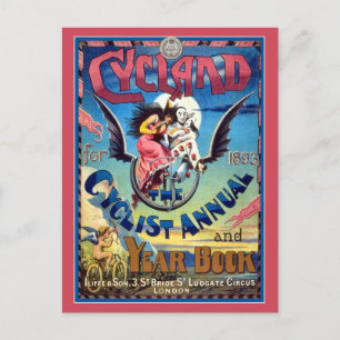 Carte postale : Vélo Vintage Art - Cycliste Annuai