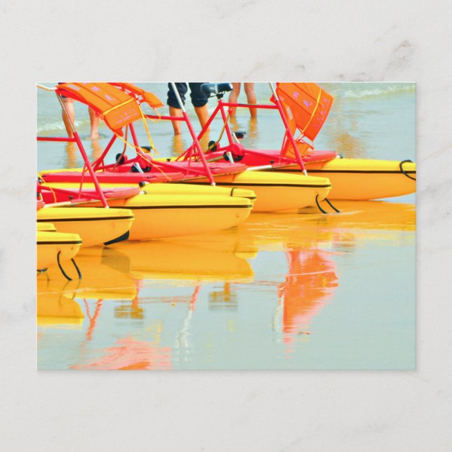 Carte Postale Vélos à eau (Devant)