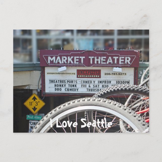 Carte Postale Vélos au Théâtre (Devant)