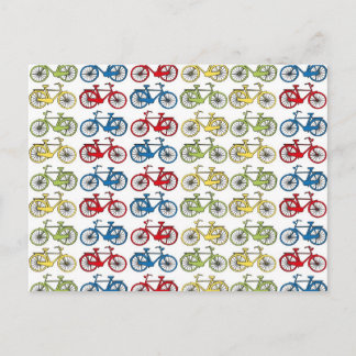Carte Postale Vélos colorés