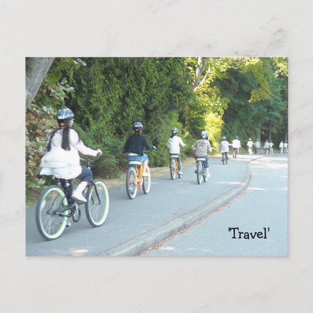 Carte Postale Vélos de voyage (Devant)
