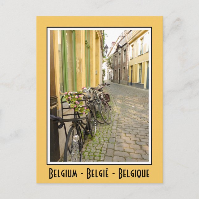 Carte Postale Vélos en Belgique (Devant)