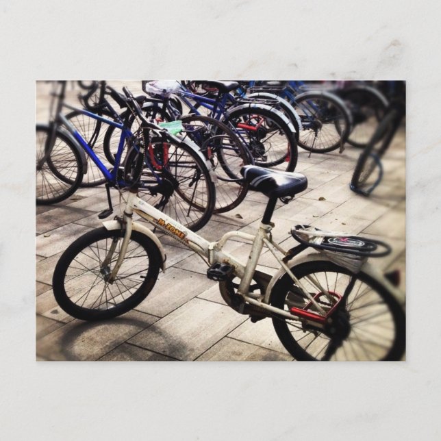 Carte Postale Vélos en Chine (Devant)