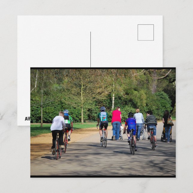 Carte Postale Vélos et Poussettes (Devant / Derrière)