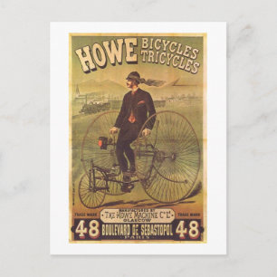 Carte Postale Vélos et Tricyclettes vintages