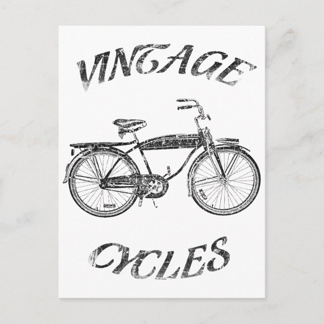Carte Postale vélos vintage (Devant)
