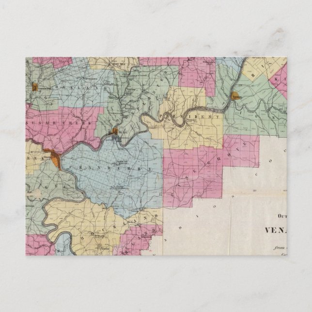 Carte Postale Venango Co, Pa (Devant)