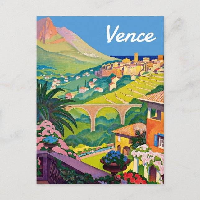 Carte Postale Vence, Côte d'Azur, France, (Devant)