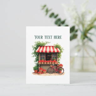 Carte Postale Vendeurs de fraises amusants personnalisables