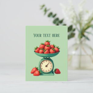 Carte Postale Vendeurs de fraises amusants personnalisables