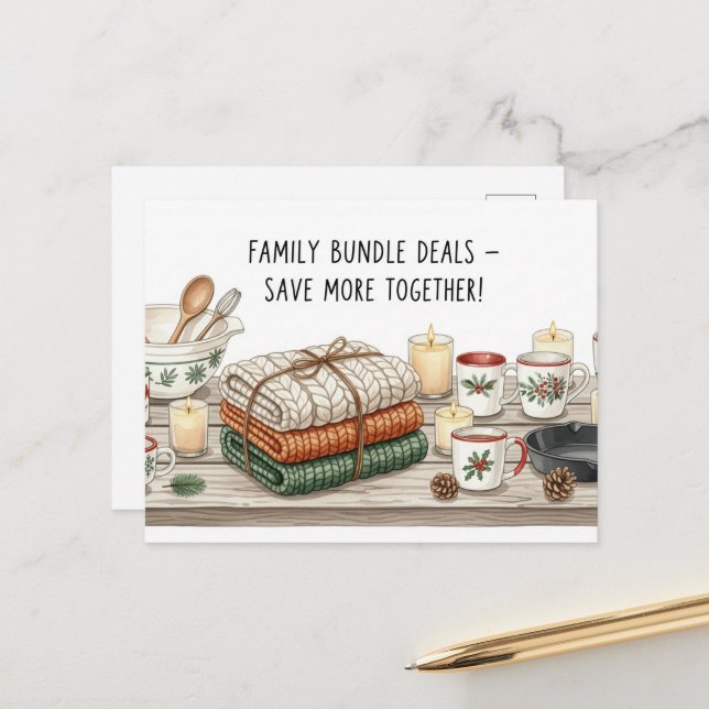 Carte Postale Vendredi noir  (Devant/Arrière en situation)