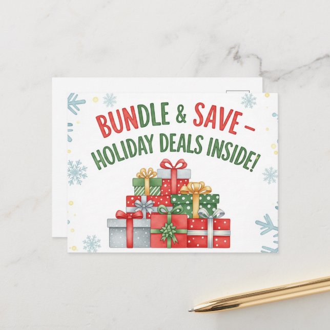 Carte Postale Vendredi noir (Devant/Arrière en situation)