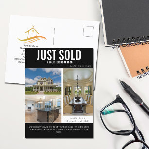 Carte Postale Vendu Moderne Immobilier Entreprise Marketing