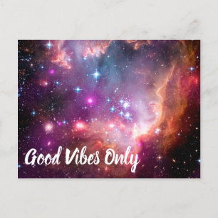 Carte Postale Vénérable Vibes Only Galaxy Outer Space Universe S