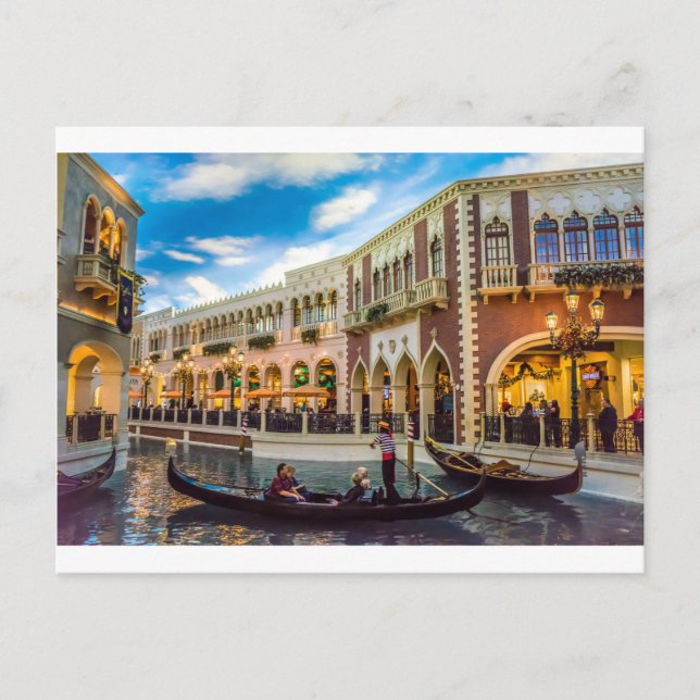 Carte Postale Venetian Las Vegas Gondola Canal Architecture (Devant)