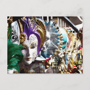 Carte Postale Venetian Masks 1