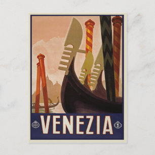 Carte Postale Vénétie vintage   Venice Italie Poster de voyage