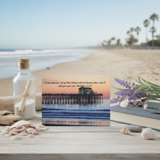 Carte Postale Venez à Moi Verset Biblique Prompt rétablissement (Créateur téléchargé)