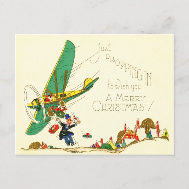 Carte Postale Venez juste vous déposer pour vous souhaiter un jo (Devant)