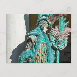 Carte Postale Venezia Carnivale Homme Spectaculaire