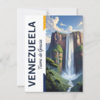 carte postale Venezuela – Angel Falls Salto Ángel 