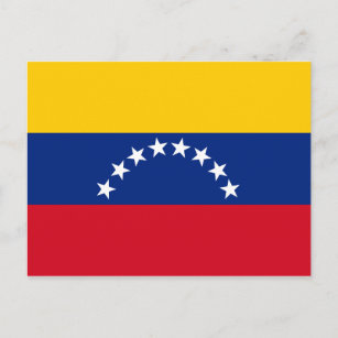Carte Postale Venezuela : drapeau patriotique vénézuélien