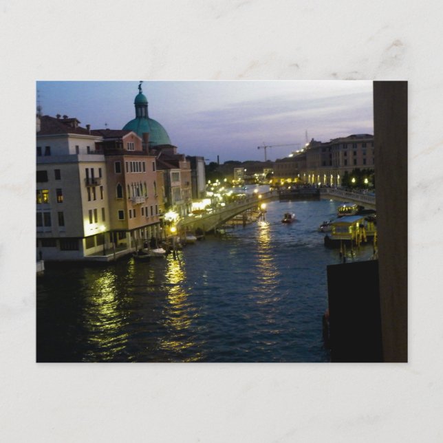 Carte Postale Venice at night (Devant)