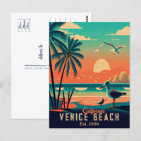 Venice Beach California Sunset Souvenirs 1950