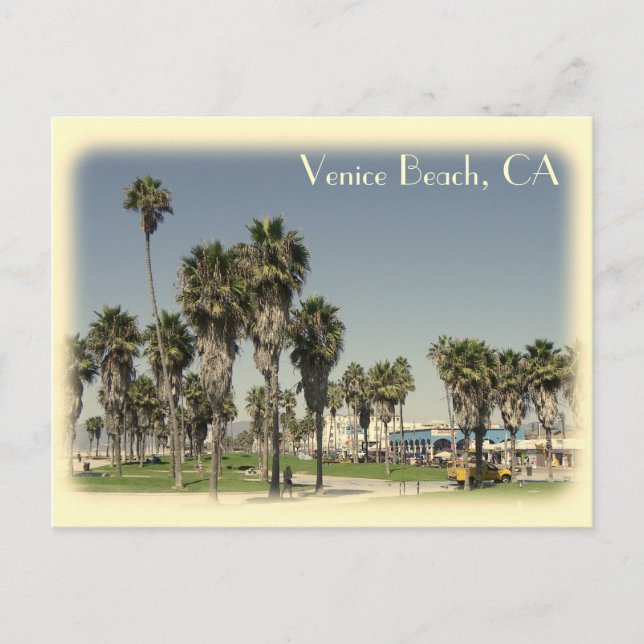 Carte postale Venice Beach de style vintage ! (Devant)