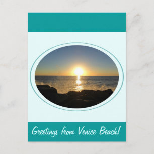 Carte Postale Venice Beach Sunset 2