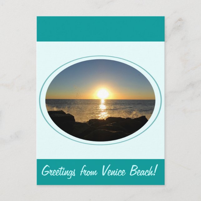 Carte Postale Venice Beach Sunset 2 (Devant)