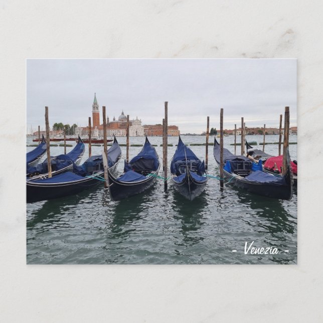 Carte Postale Venice Gondola (Devant)