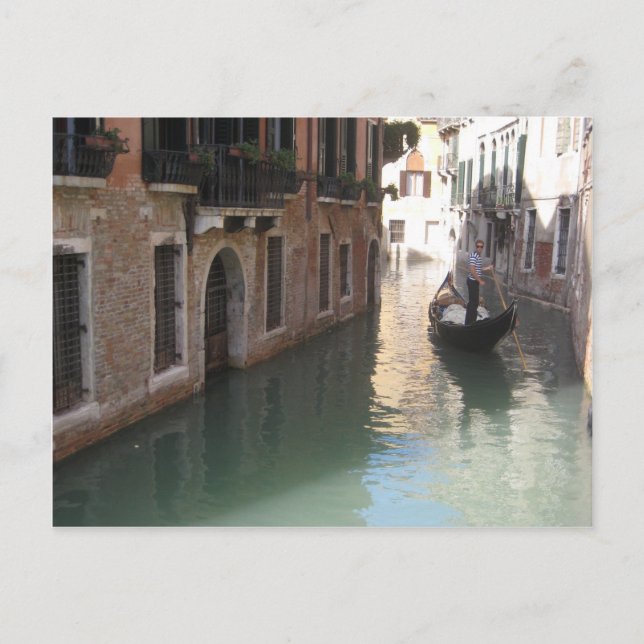 Carte Postale Venice gondolier - postcard (Devant)