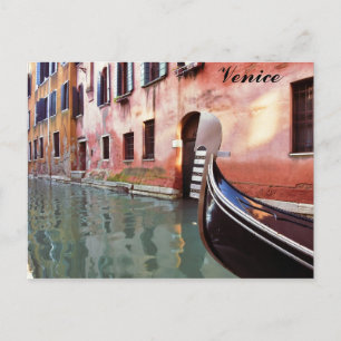 Carte Postale Venice Italie Canal Gondola