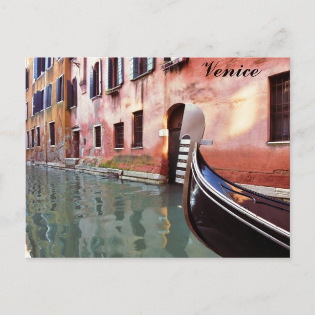Carte Postale Venice Italie Canal Gondola (Devant)