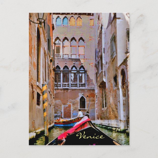 Carte postale Venice Italie Gondola (Devant)