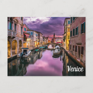 Carte Postale Venice Italie Modèle Texte et image