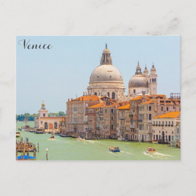 Carte Postale Venice Italie Père Noël Maria della Salute (Devant)