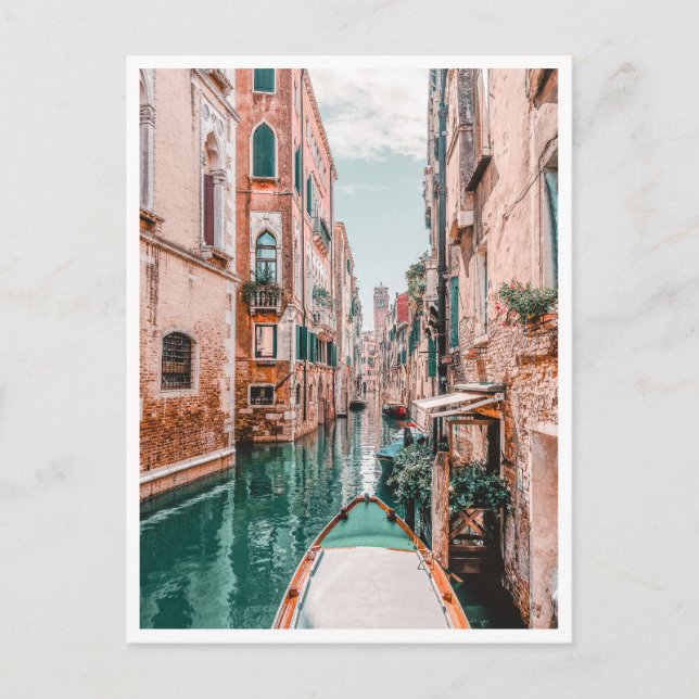 Carte Postale Venice Italy Canal European Summer Travel Photo (Devant)