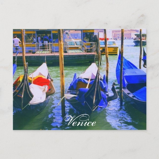 Carte Postale Venice Italy Postcard Post Card Gondolas (Devant)