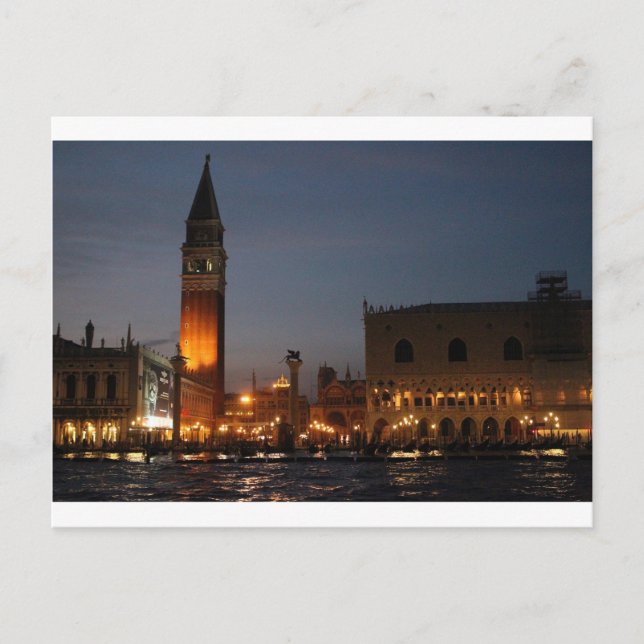 Carte Postale Venice San Macro Carré de nuit (Devant)