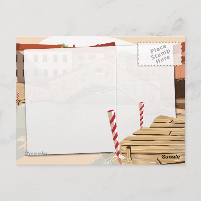 Carte Postale Venise (Dos)