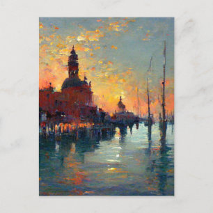 Carte Postale Venise au coucher du soleil